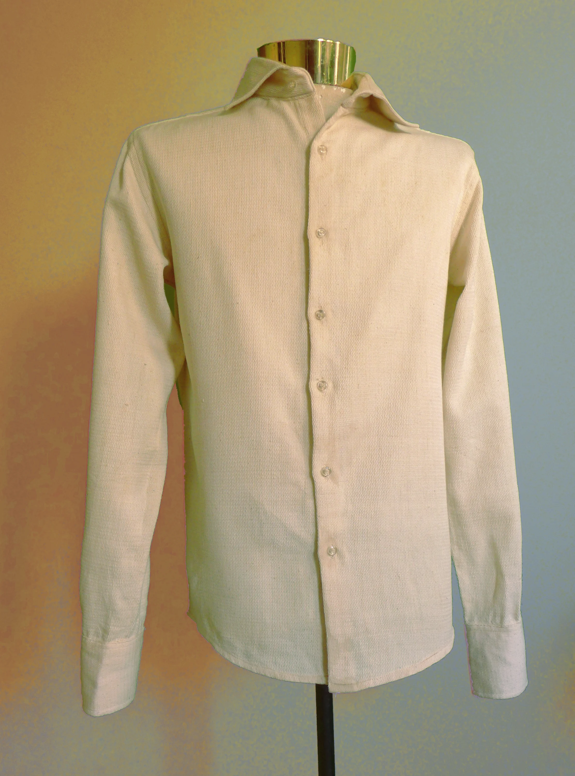 natural cotton chevron shirt