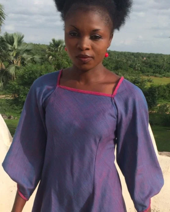 The bias swing Tunic. This photo is from 2017. We still make this tunic just like this and in a variety of other fabrics because it&rsquo;s a keeper: elegant and easy to wear anytime anywhere, available made to measure from Xoomba.com

#organiccotton