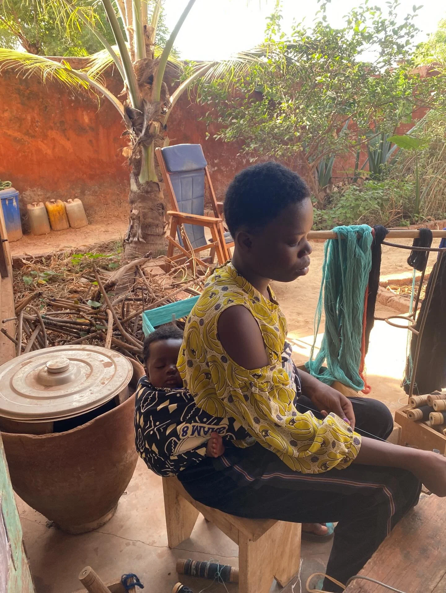 @heatherchaplet with Dofini &amp; his daughter Awa at work today 🙌😊❤️