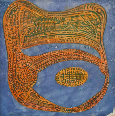   Untitled #3, 2011  Monotype image size: 11.75 x 12 inches paper size: 19.75 x 19.75 inches $1500   Inquire   