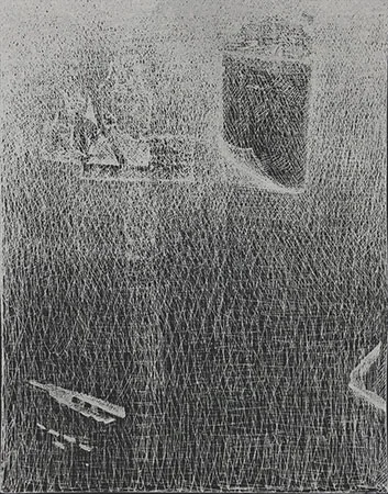Almost There, 2016 hard ground etching plate size: 11.25 x 8.5 inches paper size: 18 x 14 inches $1100