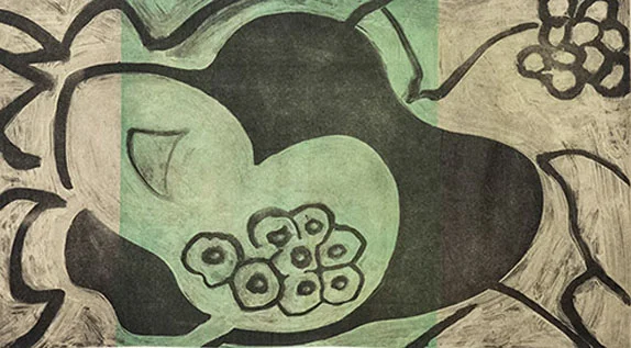 Season, Green, 2013 monotype plate size: 19.5 x 31 inches paper size: 19.5 x 35 inches $1950