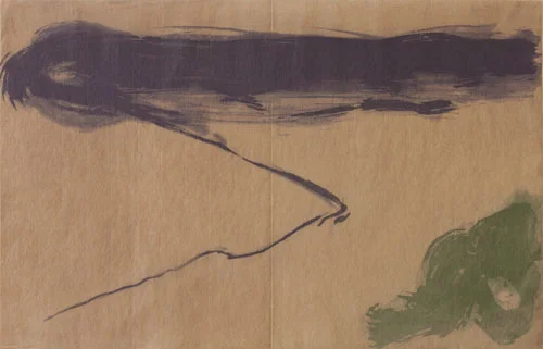 View Early Morning, 2011 monotype plate size 19.5 x 31 inches paper size 19.5 x 35 inches $1950