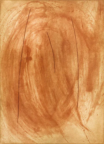 Deluge Sanguine etching plate size: 20 x 16 inches paper size: 30 x 20 inches $1100