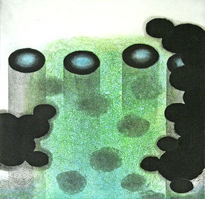 A Growing Time, 2007 etching, spit bite, sugar lift and aquatint plate size 12 x 12 inches paper size 19 x 26 inches $1000