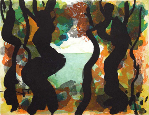 Through the Trees (Dusk), 1998 etching plate size: 10.75 x 13.75 inches paper size: 19.5 x 26 inches $2200