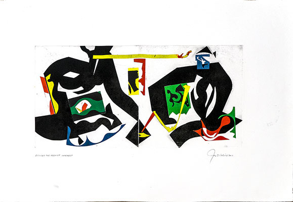 Evinced the Keenest Interest, 2016 monotype plate: 15 x 30 inches paper: 29 x 42 inches $2500