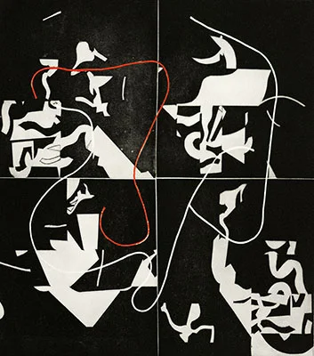 Blind Fancy, 2015 monotype plate: 18 x 18 inches paper: 30 x 22 inches $1700