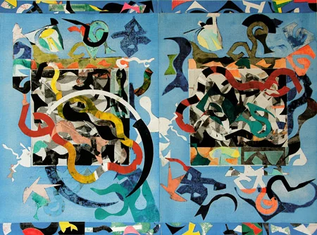 Weave The Wind, 2008 Monoprint plate: 26.5 x 37.5 inches paper: 26.5 x 37.5 inches $1875