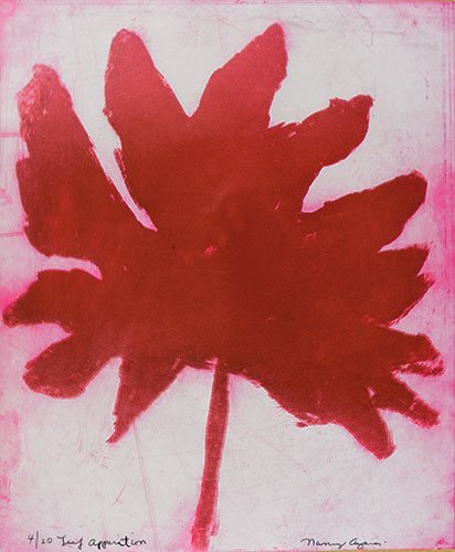 Leaf Apparition , 2016 aquatint on vellum plate and paper: 17 x 14 inches $900