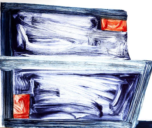 Sunnyside Yards 18 monotype plate and paper: 29.5 x 33.75 inches $2,300