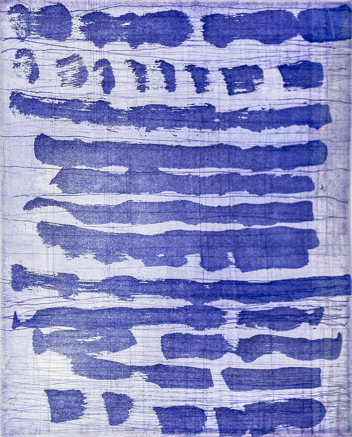 October #4, 2017 monotype plate size 13.5 x 11. 75 inches paper size 25.75 x 19.75 inches $1250