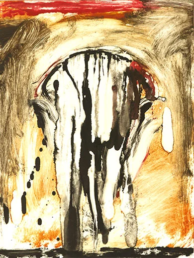 Untitled 14 monotype plate size 23 x 17 inches paper size 34 x 27 inches $1800
