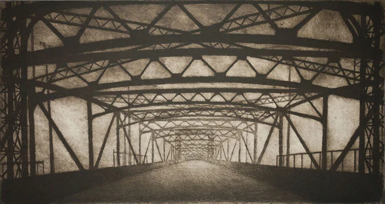 Infrastructure #15, 2012 etching plate: 15 x 28 inches paper: 19½ x 32¾ inches $1200