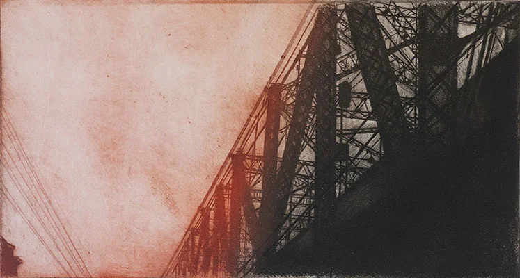 Queensboro Bridge 5, 2012 etching plate: 15 x 28 inches paper: 21 x 35 inches $1200