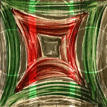 Effigy 4 monotype plate size: 22 x 22 inches paper size: 22 x 22 inches $2200