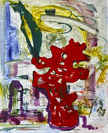 Scholar Rocks 3, 2007 etching & monoprint plate size 13 x 16 inches paper size 19.5 x 26 inches $1125