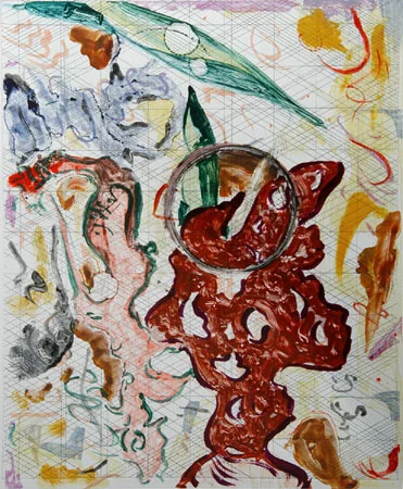 Scholar Rocks 46, 2007 etching & monoprint plate size 13 x 16 inches paper size 19.5 x 26 inches $1125
