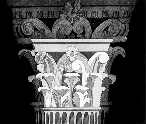 Corinthian Capital 2 etching, aquatint, plate size 20 x 23.5 inches paper size 29 x 34 inches $1800