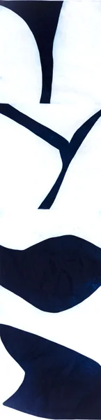 Prussian Blue 8, Monoprint 56 x 17" $2500