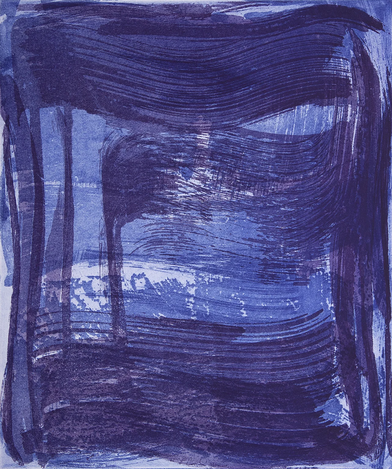 Broad Strokes 1 Monotype. plate size 14 x 12" print size 22 x 19" $1250