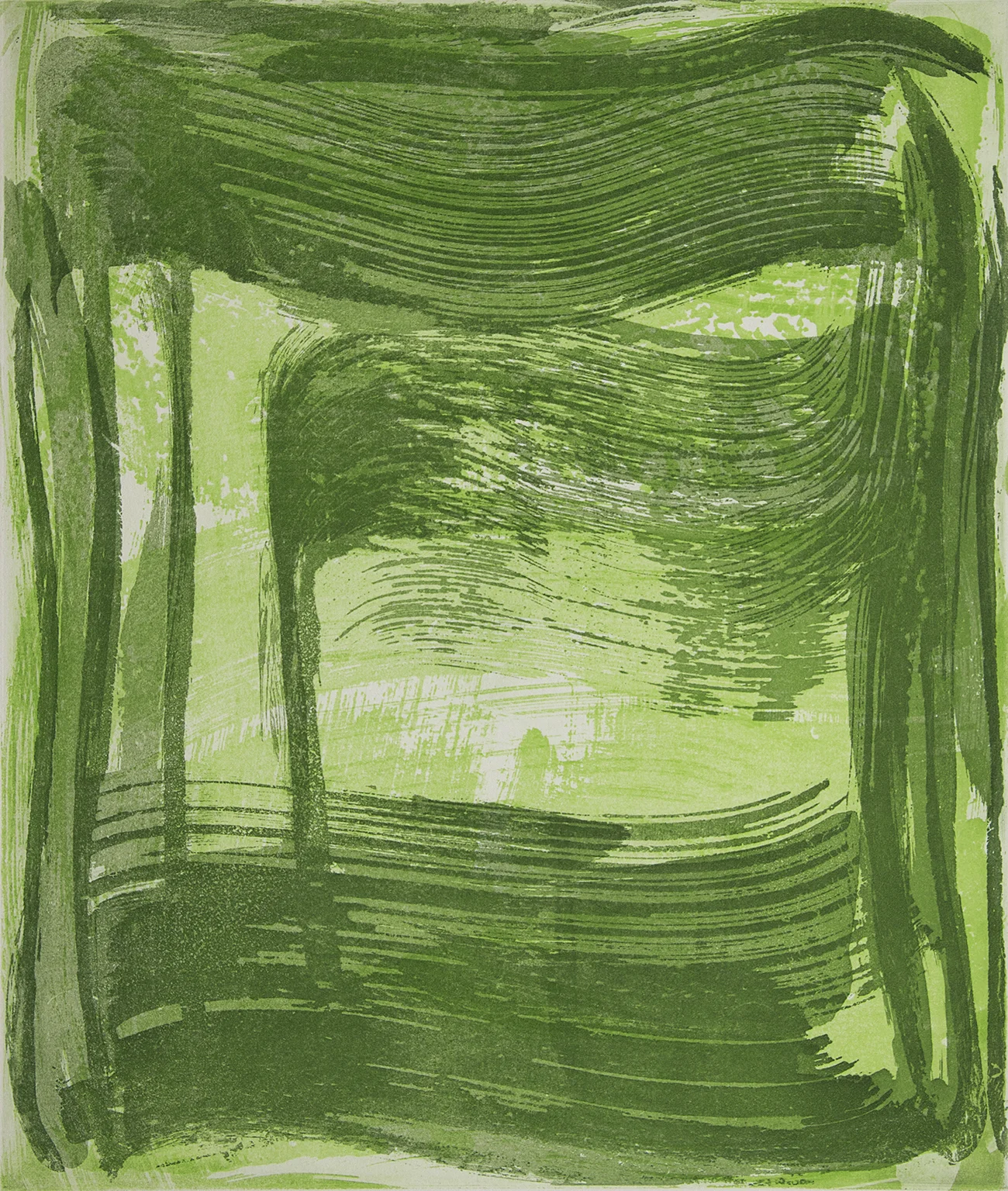 Broad Strokes 2 Monotype. plate size 14” x 12" print size 22” x 19" $1250