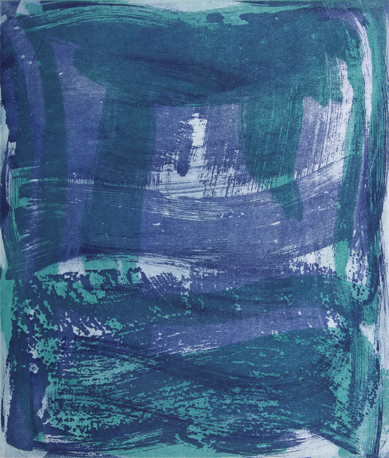 Serpentine 12 Monotype plate size 14 x 12" print size 22 x 19" $1250