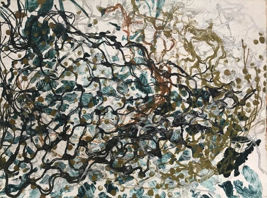 LIQUID SOUND 16, Monotype, 22 x 30 inches. 2018. $1,900