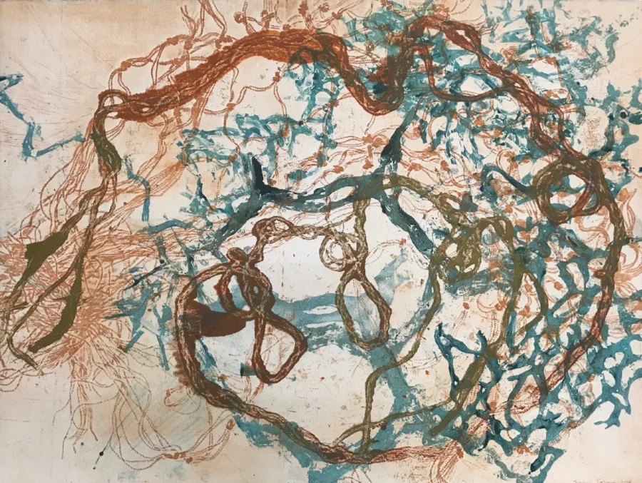LIQUID SOUND 18, Monotype, 22 x 30 inches. 2018. $1,900