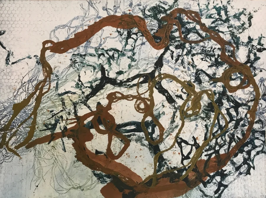LIQUID MUSIC 19. Monotype, 22 x 30 inches. 2018. $1,900