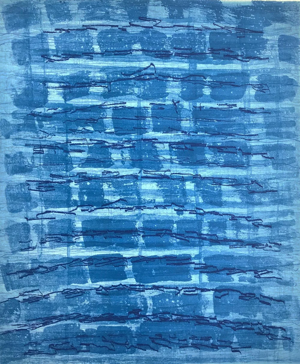 Rubato #13, 2019 Monotype plate size 13.5 x 11. 75 inches paper size 25.75 x 19.75 inches $1450