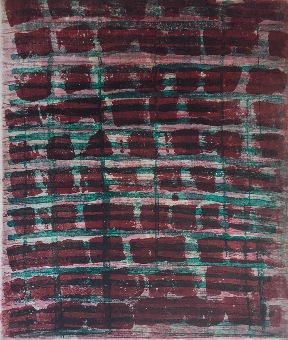 Rubato #27, 2019 Monotype plate size 13.5 x 11. 75 inches paper size 25.75 x 19.75 inches $1450