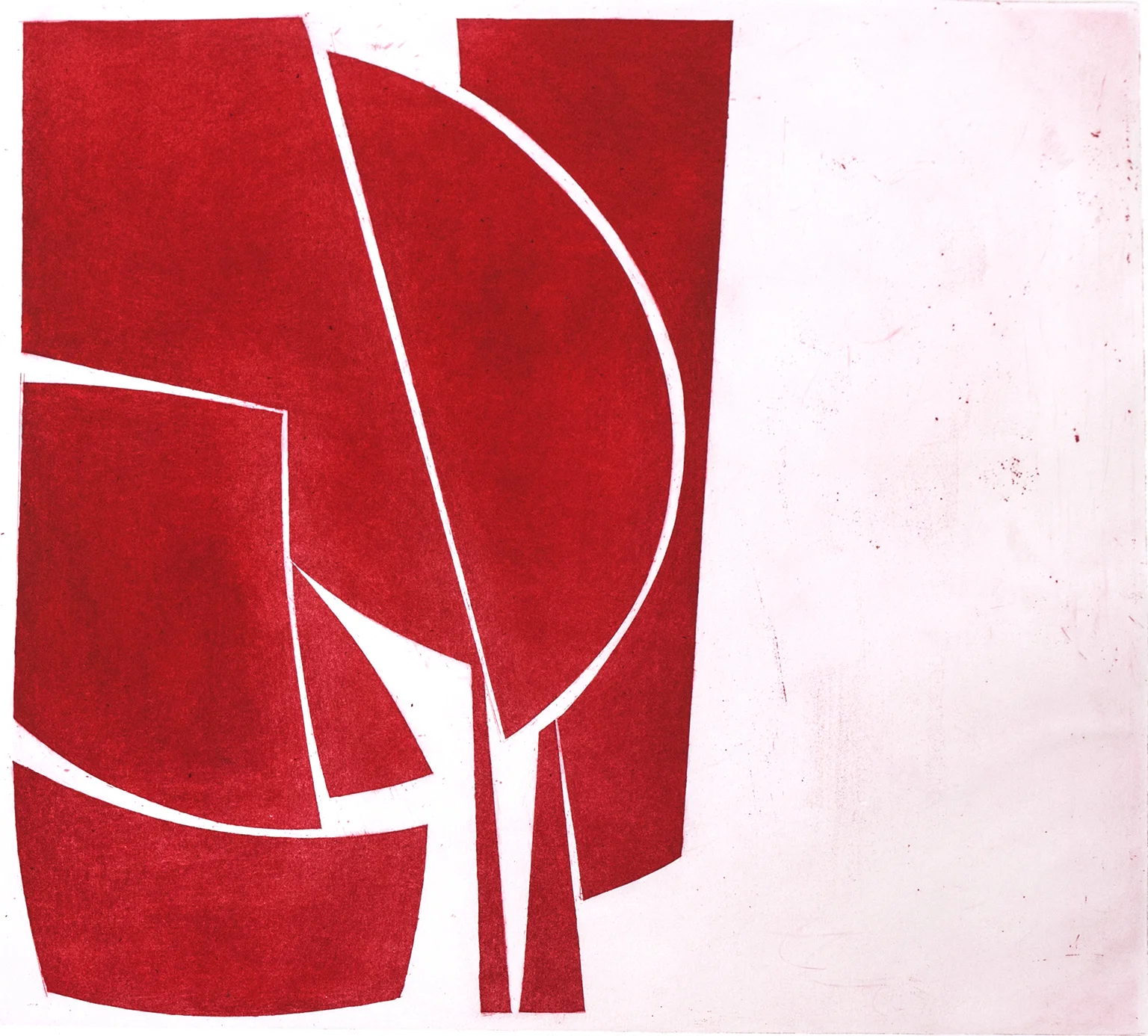 Covers 1 Red, 2017 aquatint plate size: 18 x 18 inches paper size: 26 x 28 inches $1250