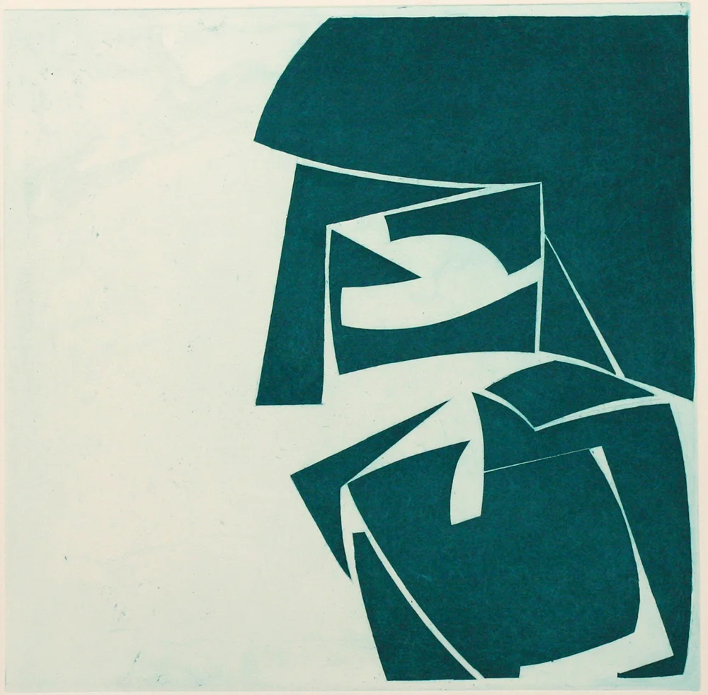 Covers 3 Viridian, 2017 aquatint plate size: 18 x 18 inches paper size: 26 x 28 inches $1250