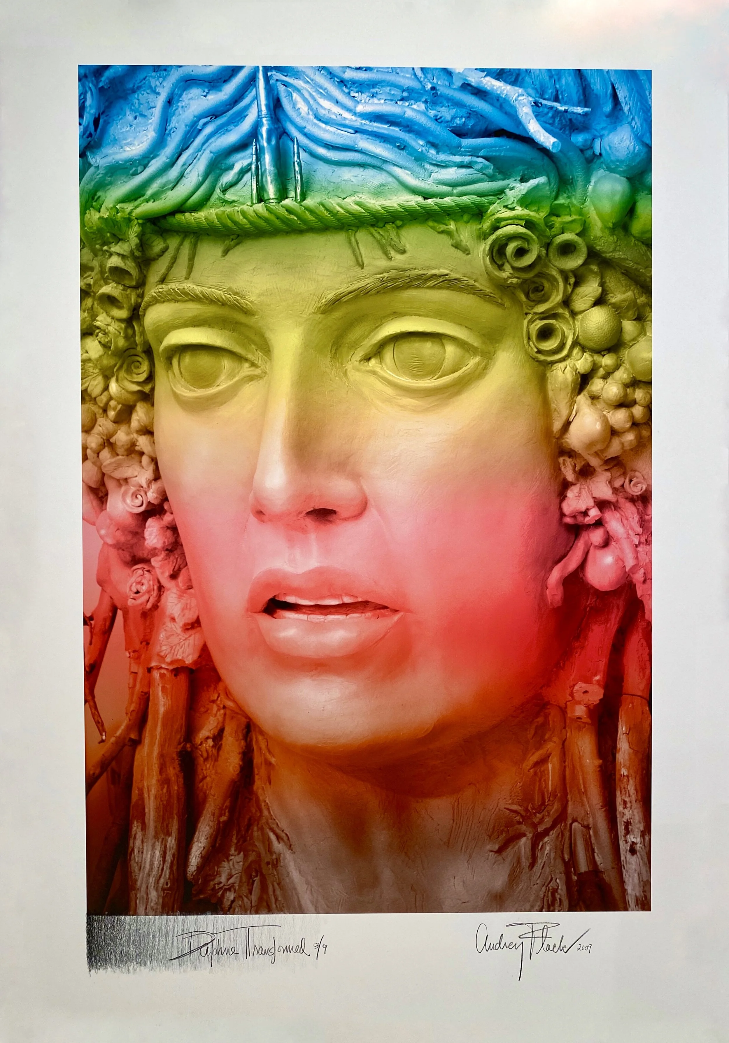 AUDREY FLACK Daphne Transformed. Serigraph, 35 x 24” $2,800.
