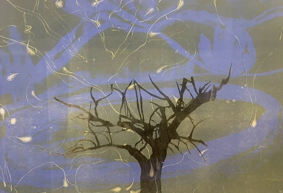  Watershed #8. Bleed monoprint. 30x44". $3900 
