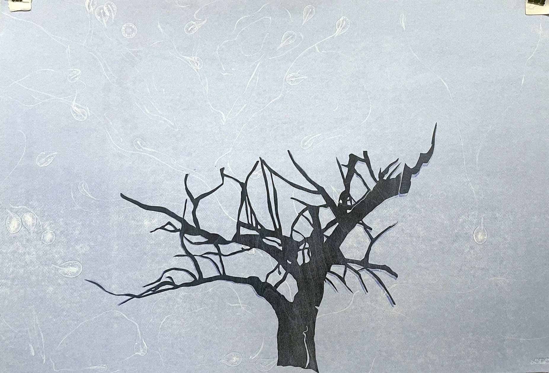  Watershed #9. Bleed monoprint. 30x44". $3900 