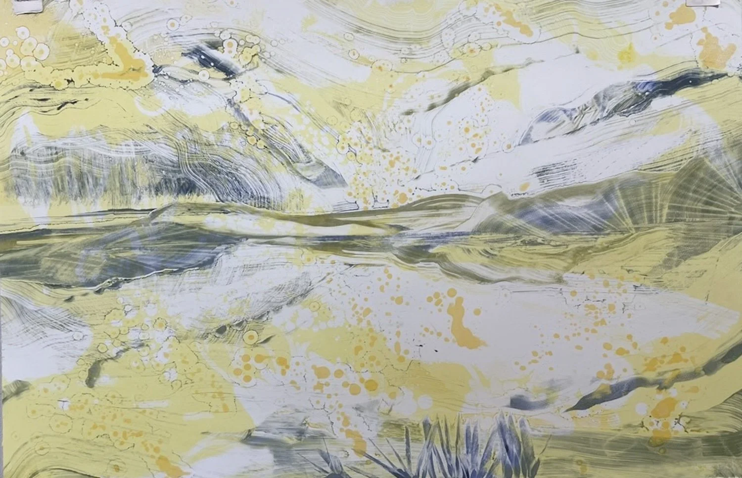  Watershed #14. Bleed monoprint. 30x44". $3900 