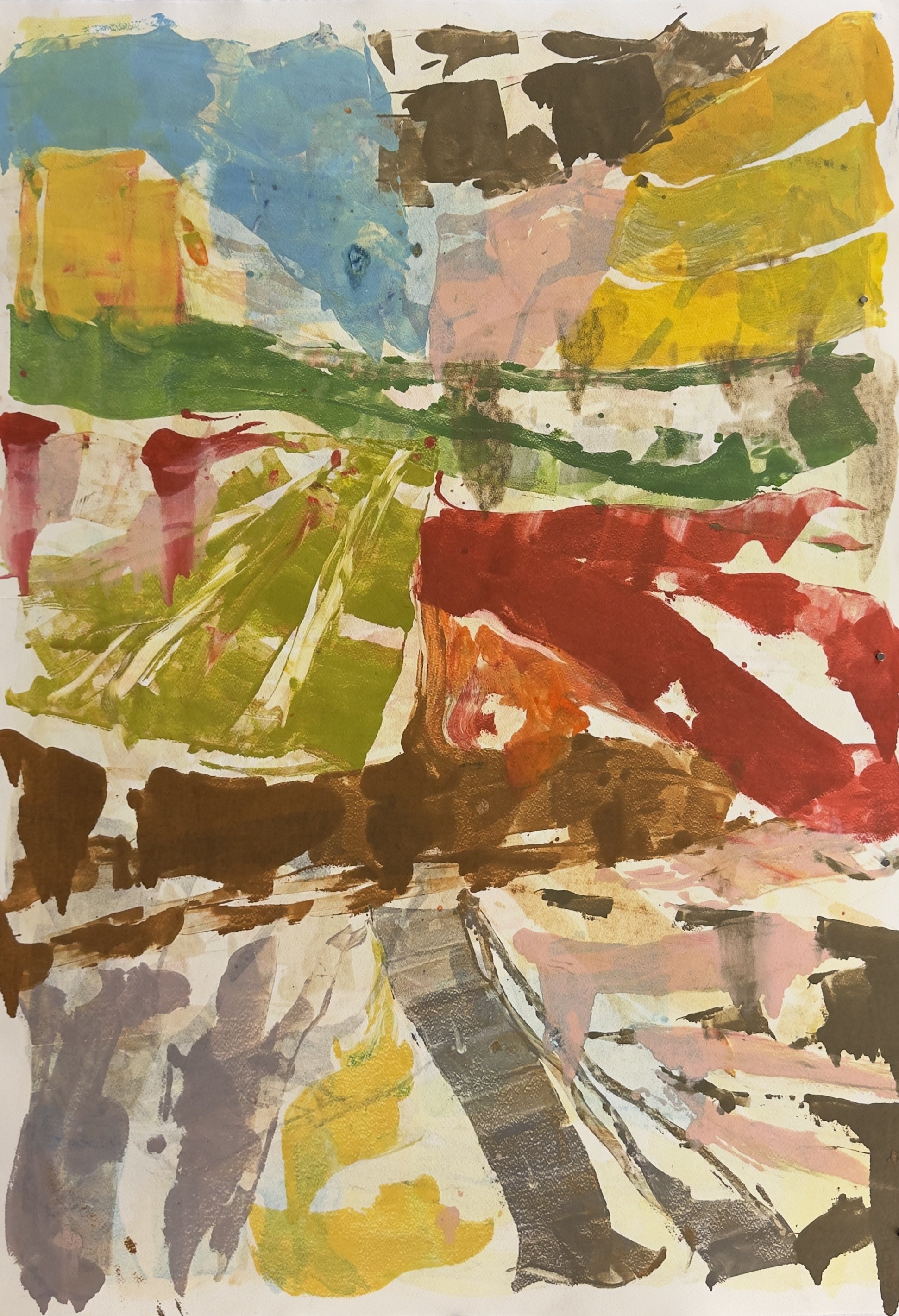  Winterglass #1. Monoprint. 41×29”. $3800 