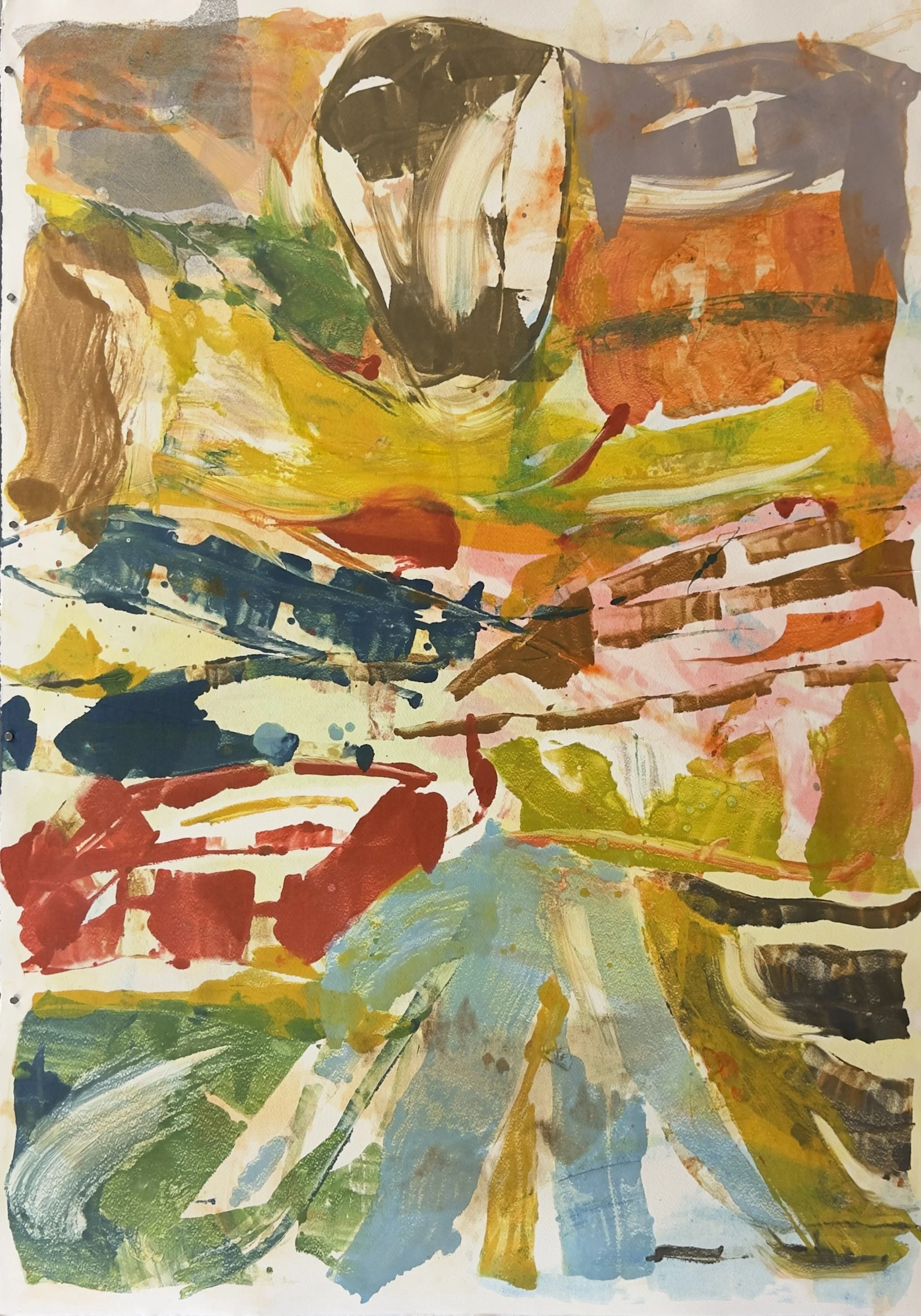  Winterglass #3. Monoprint. 41 × 29”. $3800 