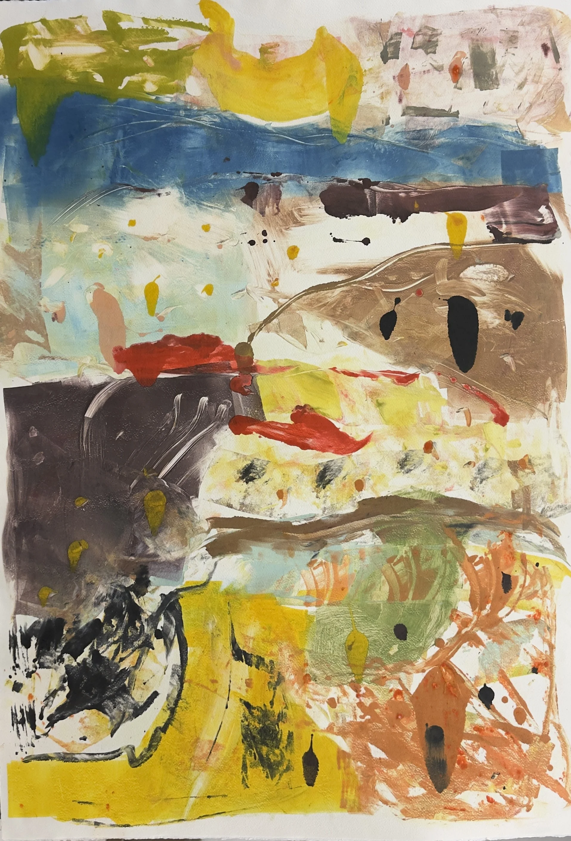  Winterglass #4. Monoprint. 41 × 29”. $3800 