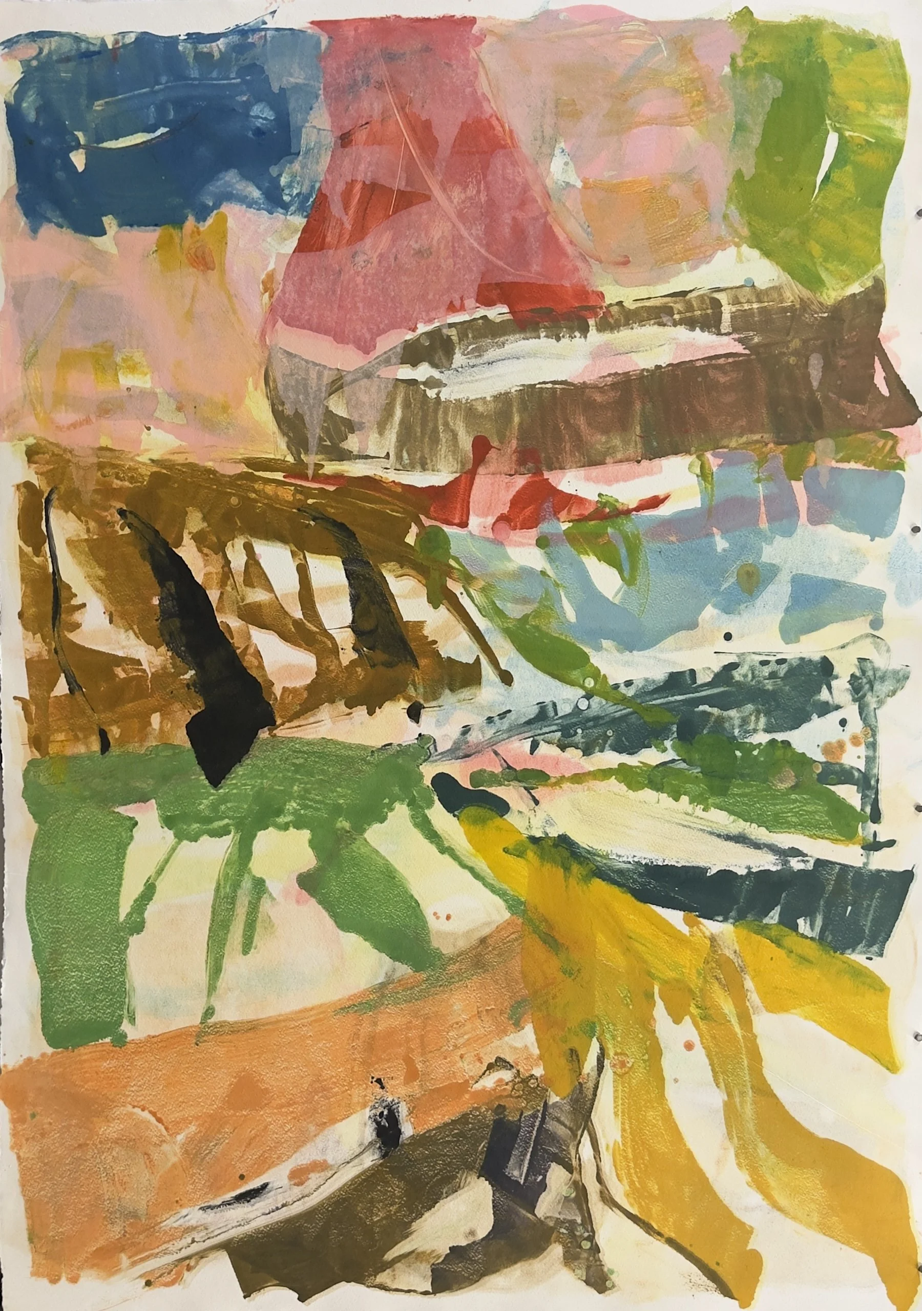  Winterglass #6.  Monoprint. 41 × 29”. $3800 