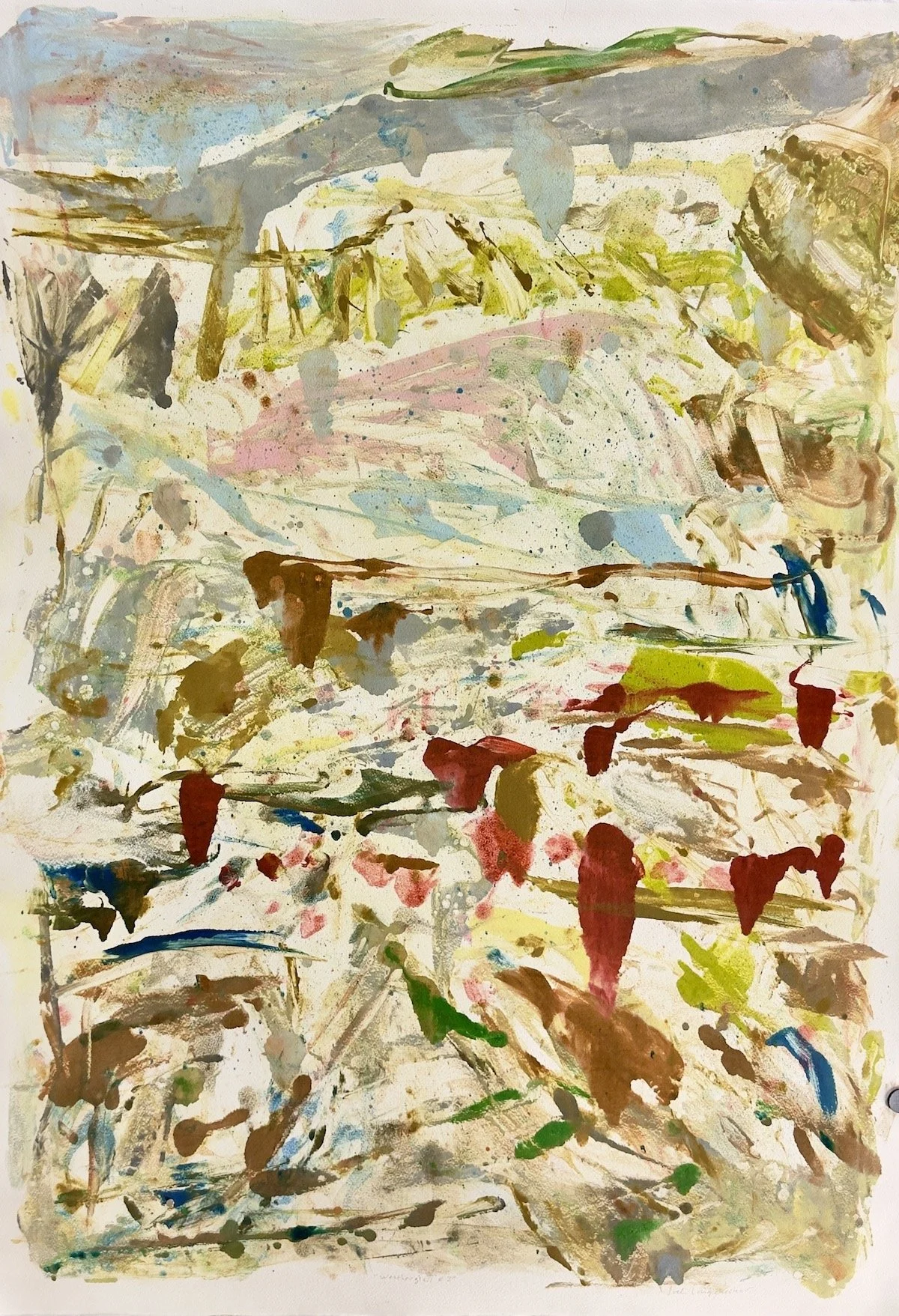  Weatherglass #3. Monoprint. 41 × 29”. $3800 