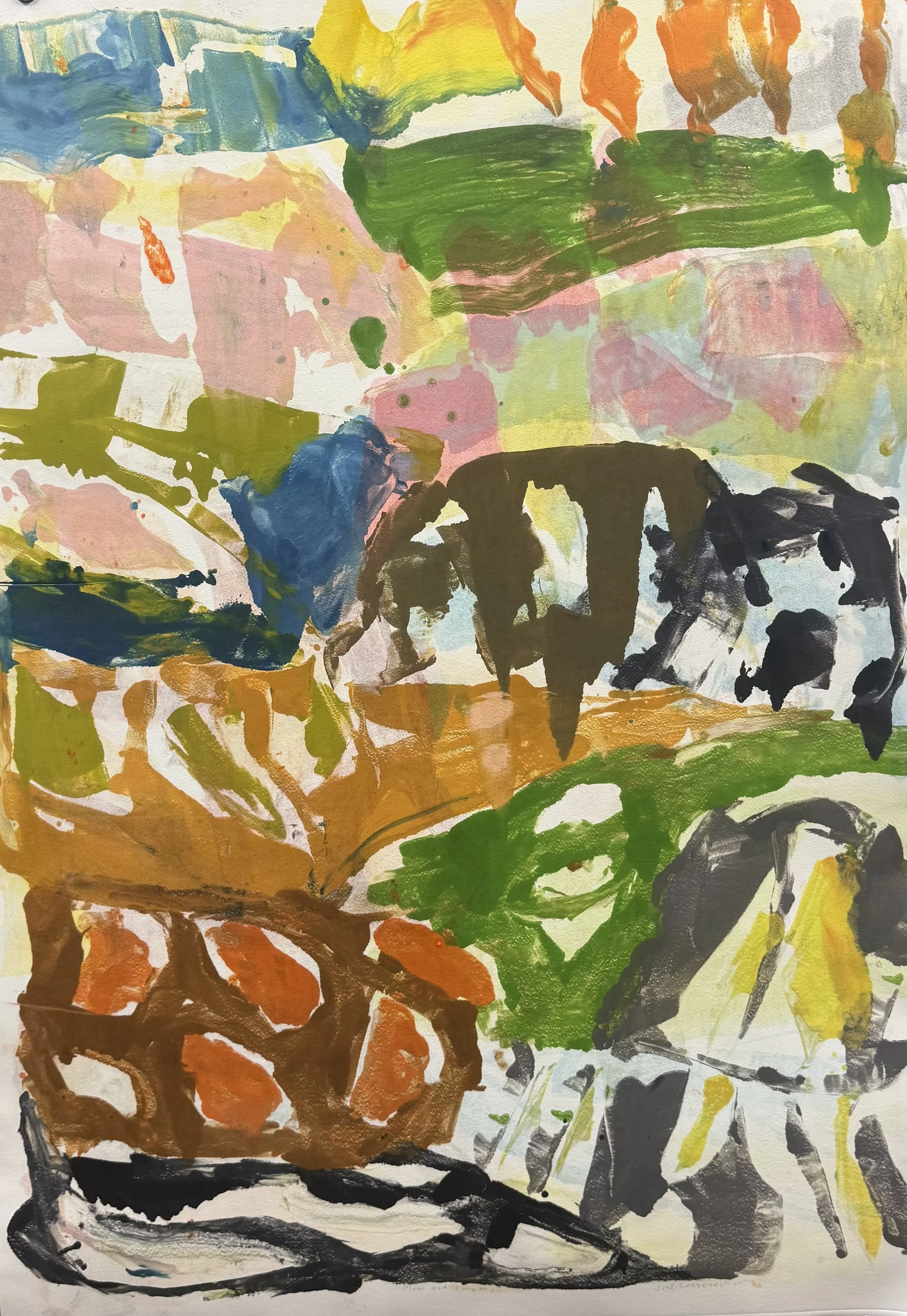  Plow and Song #7. Monoprint. 41 × 29”. $3800 