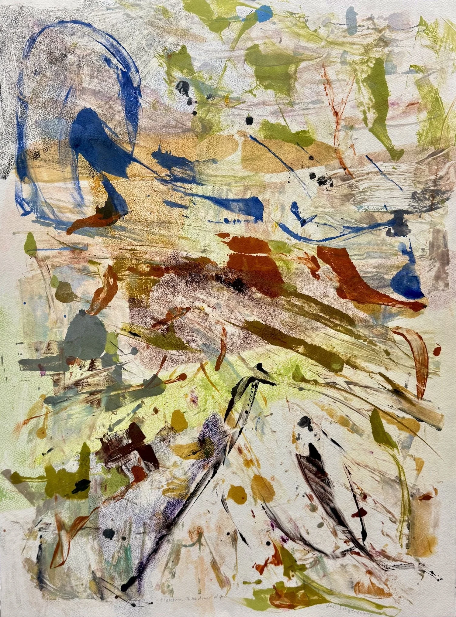  18 Windows #9. Monoprint. 30 × 22”. $1800 