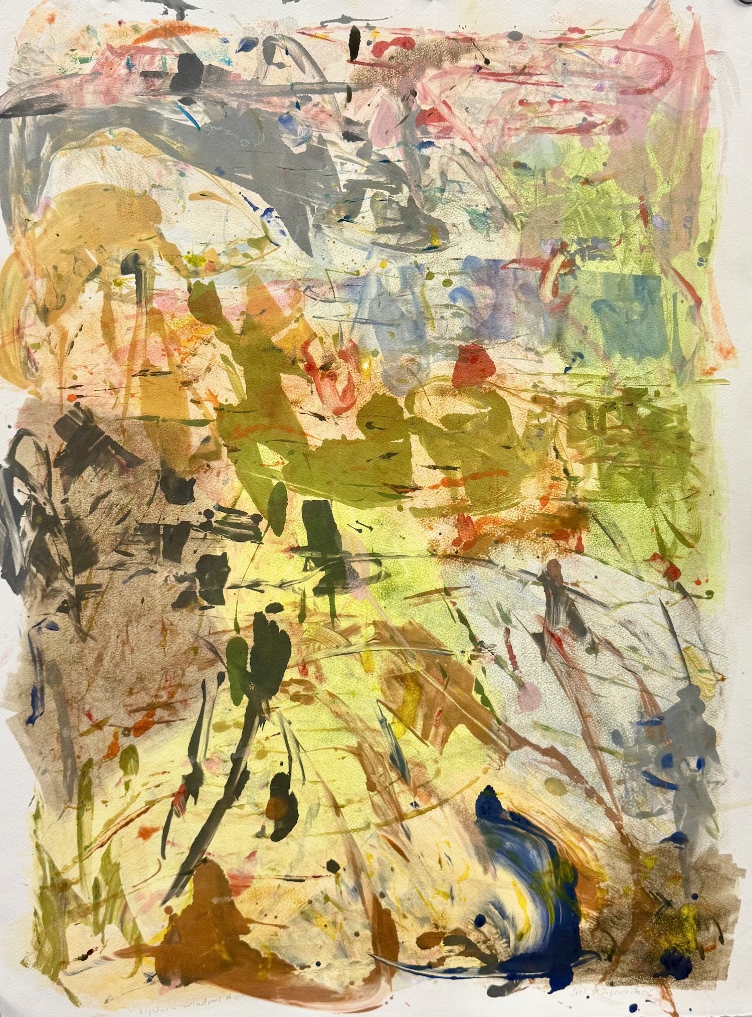  18 Windows #11. Monoprint. 30 × 22”. $1800 