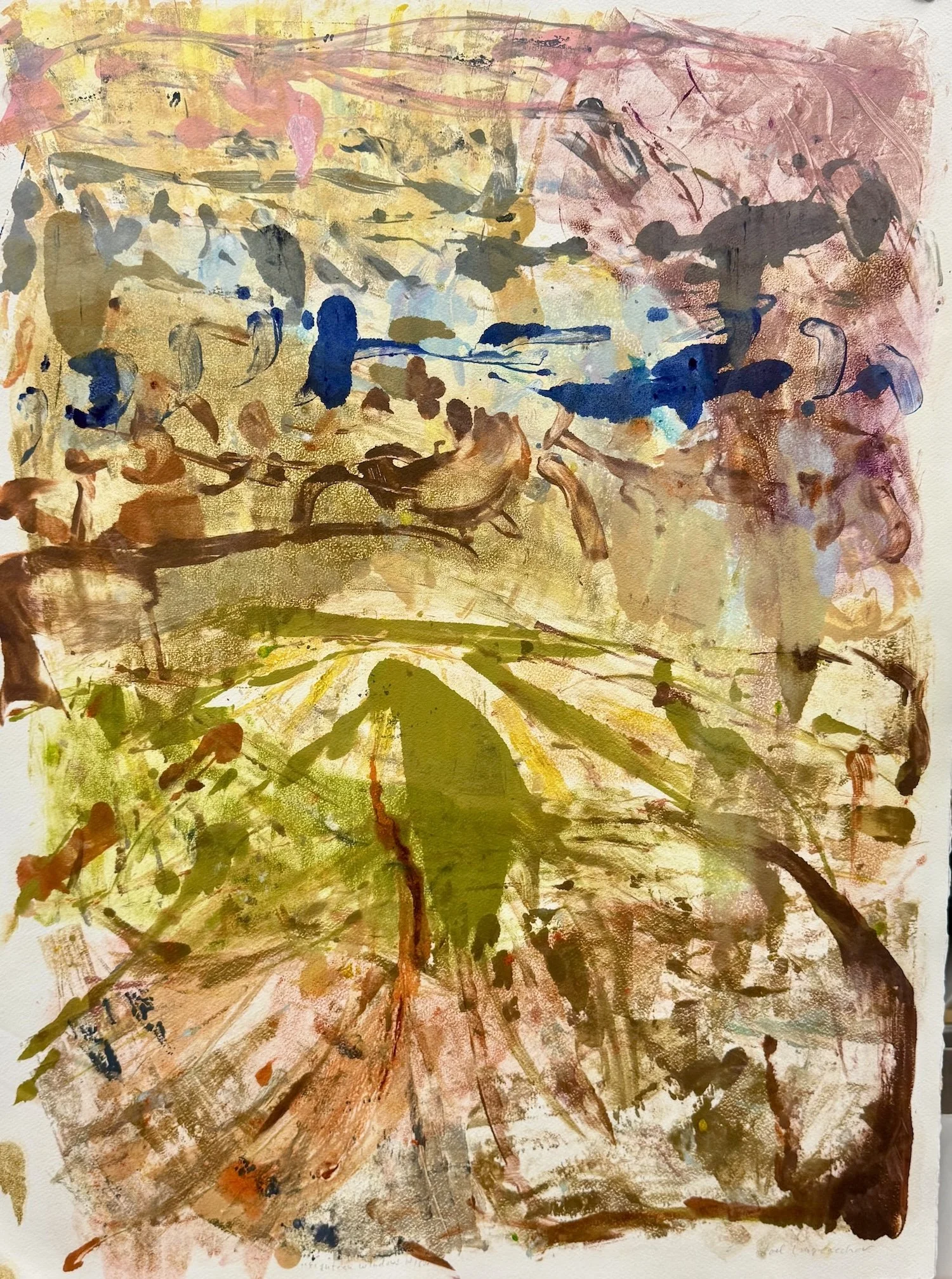  18 Windows #15. Monoprint. 30 × 22”. $1800 