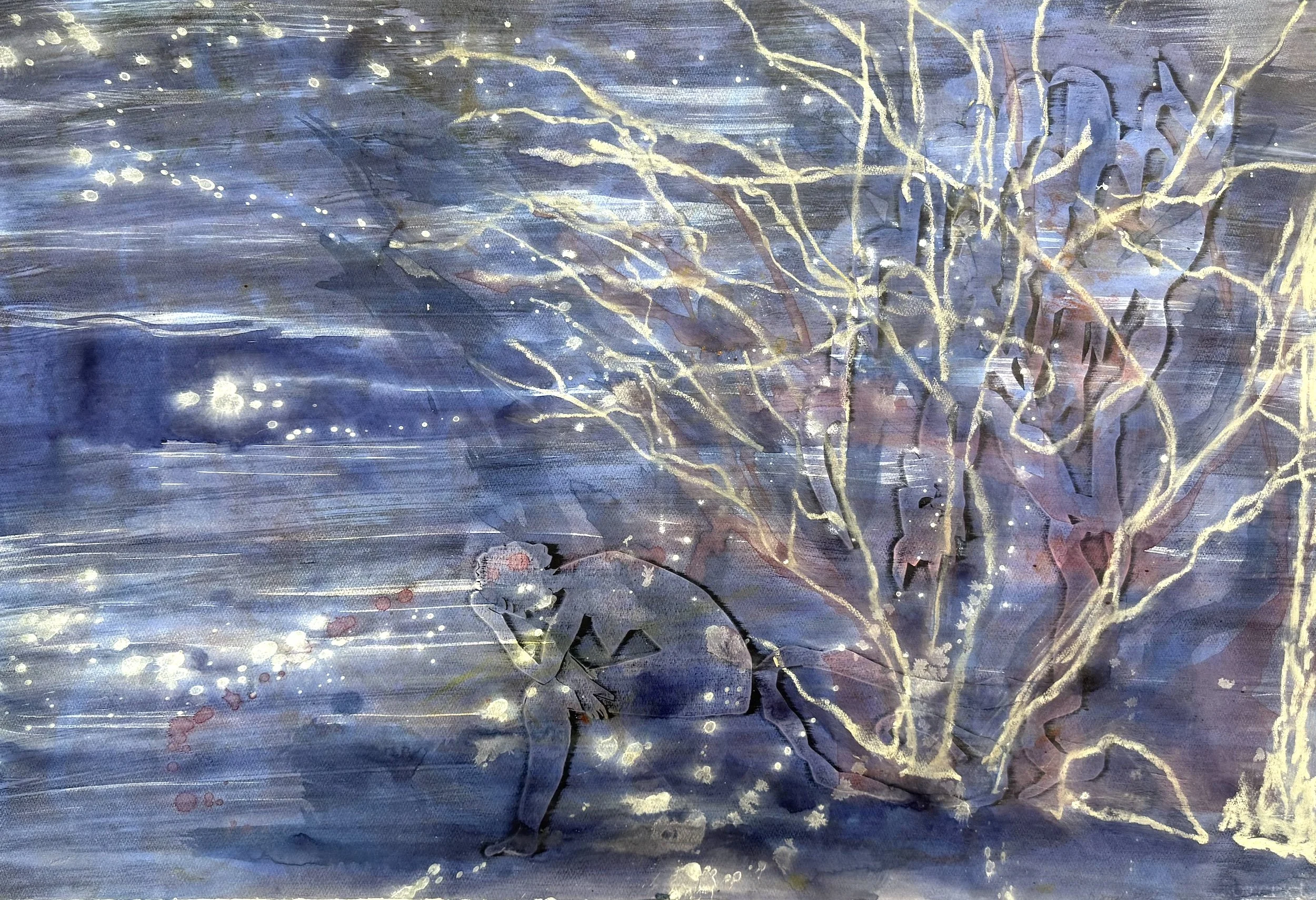  Watershed #4. Monoprint. 28 × 42”. $3900 
