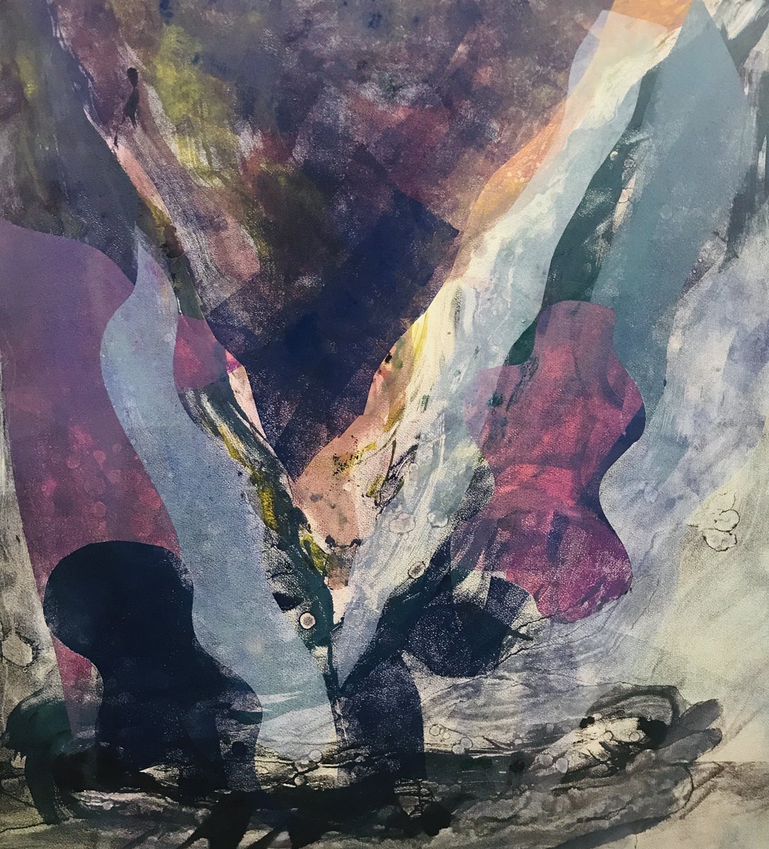  Ghost Road #2. 33 × 29.5”. Monoprint. $2200 