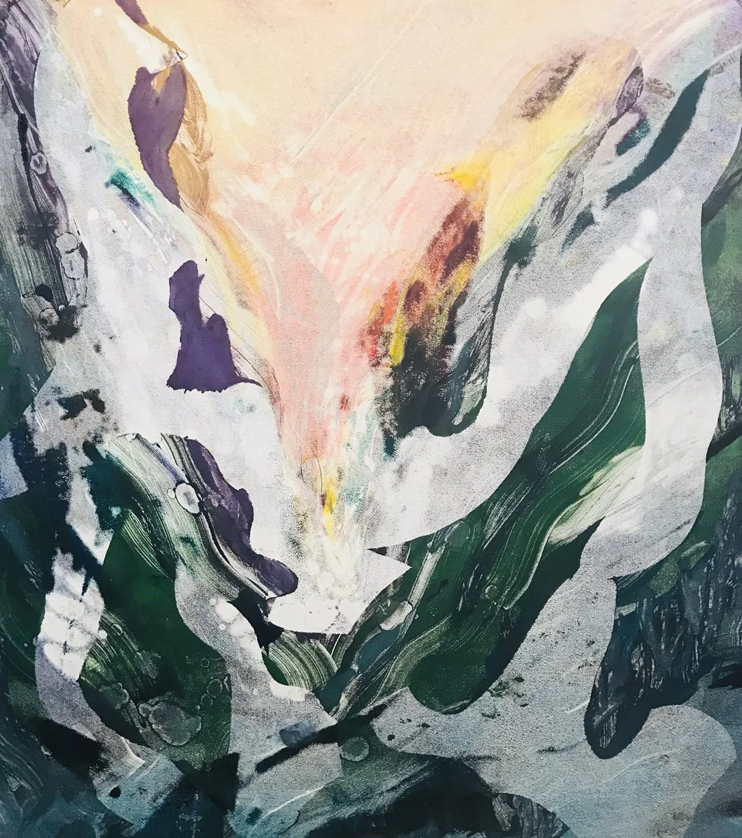  Ghost Road #5. 33 × 29.5”. Monoprint. $2200 
